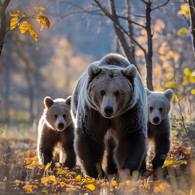 Puzzle Grizzly Bear Mama et Cubs (Créateur téléchargé)