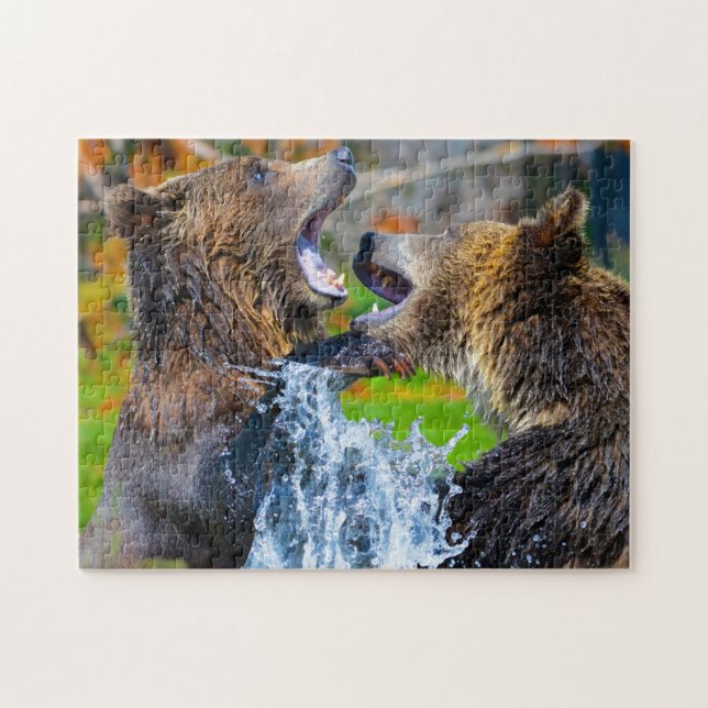 Puzzle Grizzly Oears Wyoming. (Horizontal)