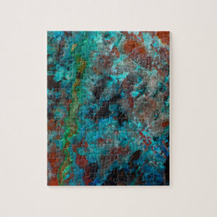 Puzzle Gros plan de Shattuckite bleue