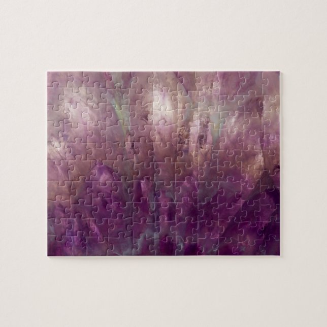 Puzzle Gros plan d'une améthyste violette (Horizontal)