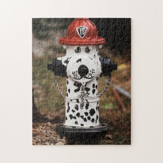 Puzzle Gros plan d'une borne d'incendie (Vertical)
