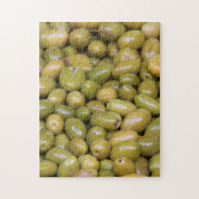 Puzzle Gros plan sur des olives vertes (Vertical)