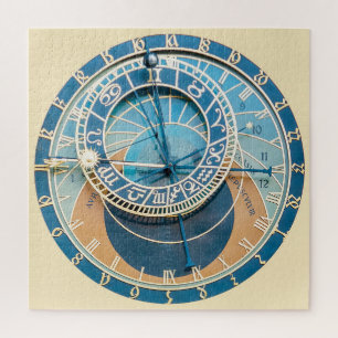Puzzle Gros plan sur l'horloge astronomique de Prague, R.