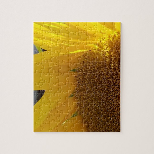 Puzzle Gros plan sur un tournesol jaune (Vertical)