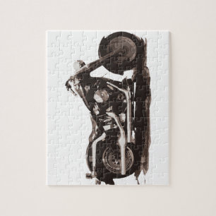 Puzzle Grosse moto classique de garçon