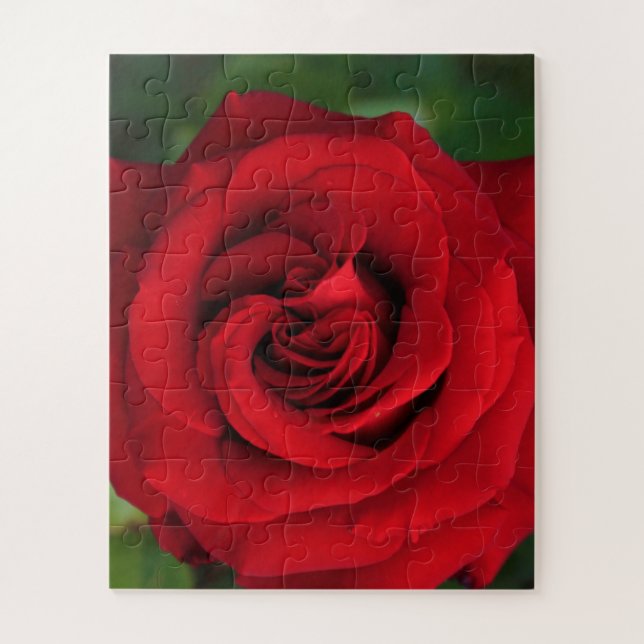 Puzzle Grosse Rose simple presque (Vertical)