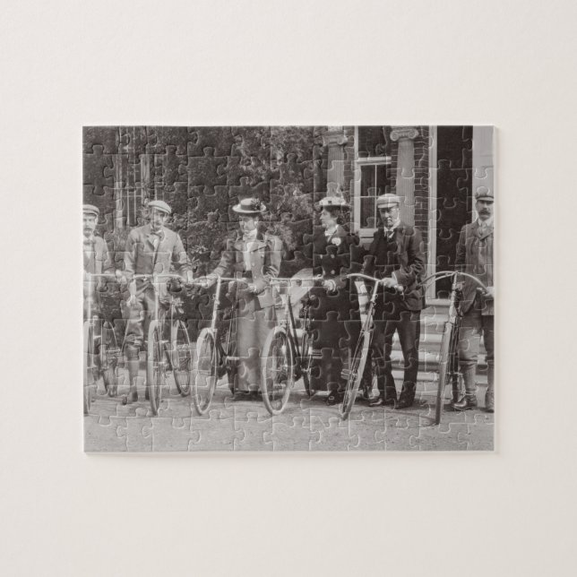 Puzzle Groupe de cyclistes d'Edwardian, les années 1900 (Horizontal)