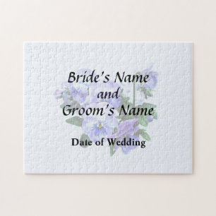 Puzzle Groupe de panneaux violets et Mariage Feuille