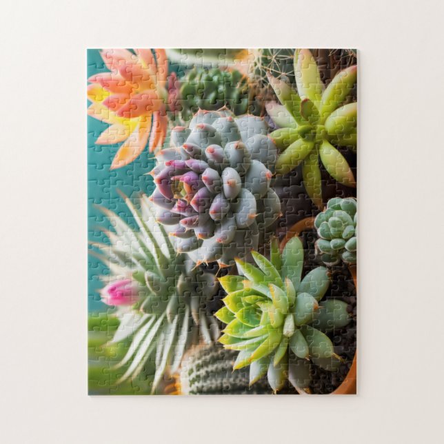 Puzzle Groupement de cactus et succulents (Vertical)