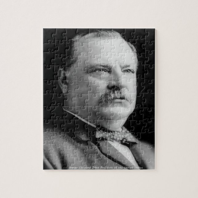 Puzzle Grover Cleveland 22e président de l'Amérique. (Vertical)