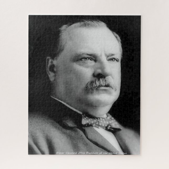 Puzzle Grover Cleveland 22e président de l'Amérique. (Vertical)