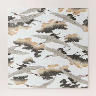 Puzzle Grue de style japonais : design élégant.