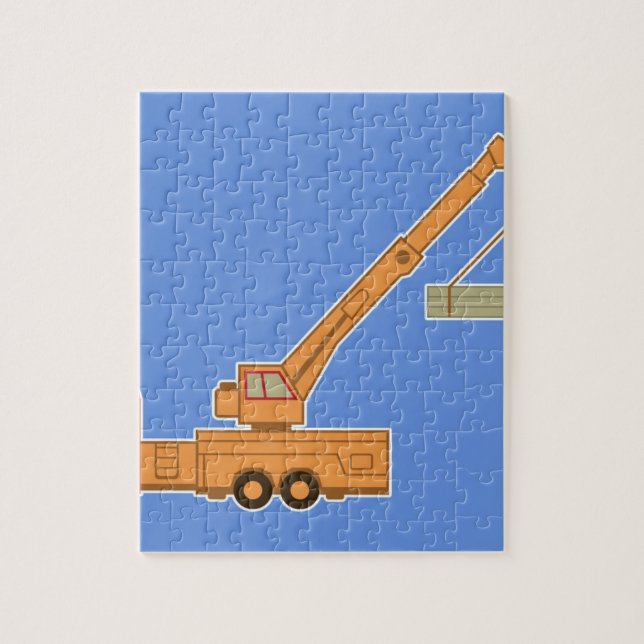 Puzzle Grue lourde d'équipement de transport (Vertical)