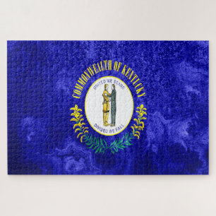 Puzzle Grunge du drapeau de l'État du Kentucky