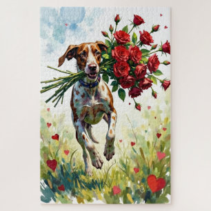 Puzzle GSP Livrant des Roses Rouges de la Saint-Valentin