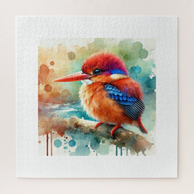 Puzzle Guam kingfisher 310724AREF135 - Watercolor (Vertical)
