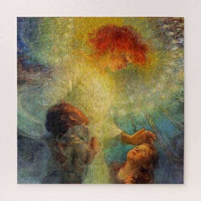 Puzzle “Guardian Angel” by Franz Dvorak (Vertical)