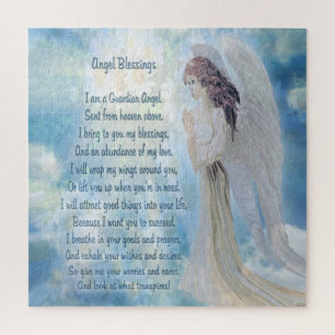Puzzle Guardian Angel with Poem