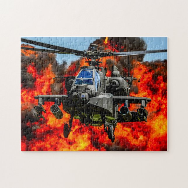 Puzzle GUARDIAN APACHE AH-64E (11x14 POUCES) (Horizontal)