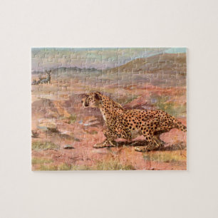 Puzzle Guépard et Antilopes par Swan, Animal Sauvage Vint