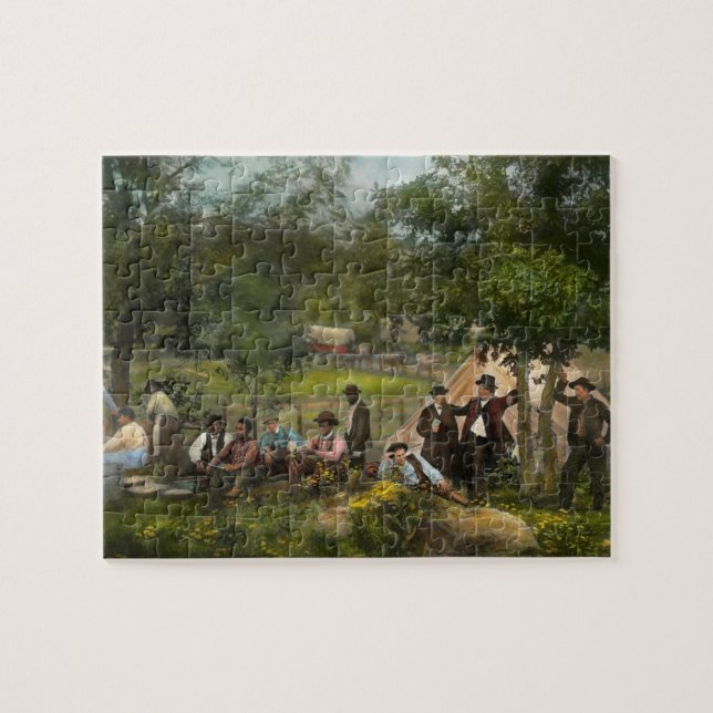 Puzzle Guerre civile - Camp de Gettysburg du capitaine Hu (Horizontal)