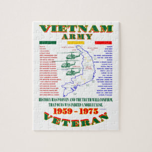 PUZZLE GUERRE DE VIETNAM. VÉTÉRAN AMÉRICAIN D'ARMÉE