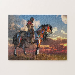 Puzzle Guerrier et cheval de guerre