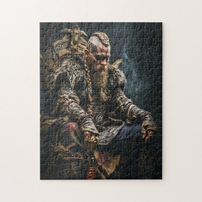 Puzzle Guerrier Viking en tenue authentique (Vertical)