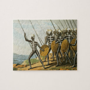 Puzzle Guerriers de nouveau S. Pays de Galles gravé par