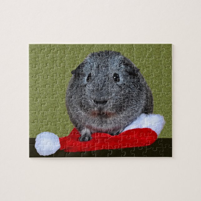 Puzzle Guinea Pig Christmas (Horizontal)