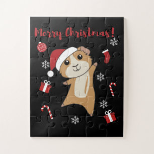 Puzzle Guinea Pigs Christmas Winter Animals