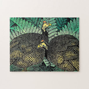 Puzzle Guinée Hens kasamatsu shiro oiseaux art japonais