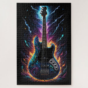 Puzzle Guitare basse électrique à base d'Imaginaire
