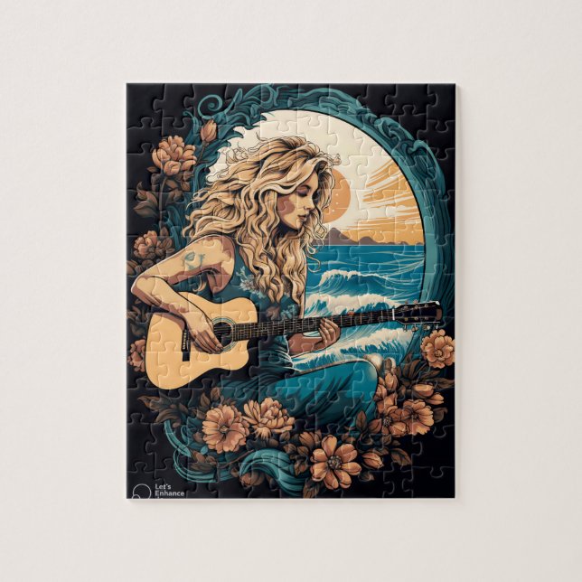 Puzzle Guitare Boho (Vertical)