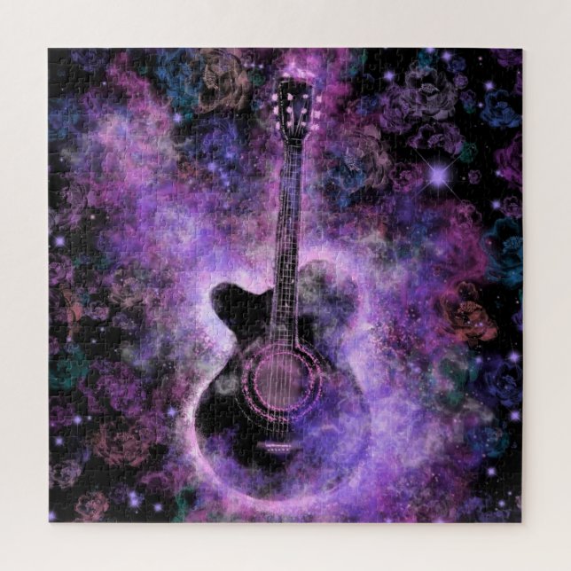 Puzzle Guitare chaude - Musique rock - Danse magique - Pe (Vertical)