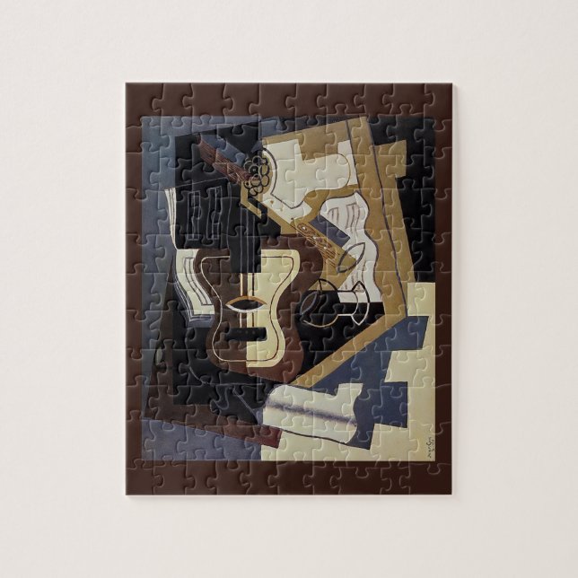 Puzzle Guitare & Clarinette ~ 1920 ~ Cubisme  ~ Juan Gris (Vertical)