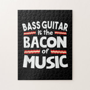 Puzzle Guitare Lover Basse Guitare Est Bacon De Musique