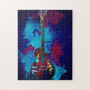 Puzzle Guitare multicolore