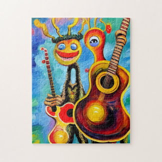 Puzzle Guitares anthromorphes