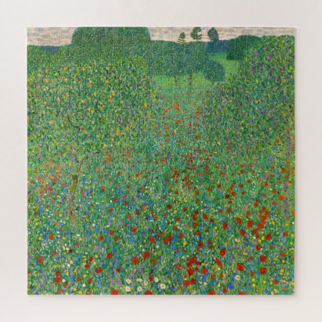 Puzzle Gustav Klimt - Champ de coquelicots (Vertical)