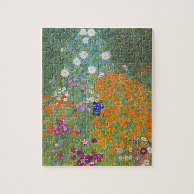 Puzzle Gustav Klimt Cottage Jardin Peinture (Vertical)