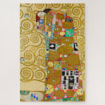 Puzzle Gustav Klimt Exécution Nouveau Couple<br><div class="desc">Gustav Klimt,  Fulfillment 1910-1911 Couple Art Nouveau avec la signature de Klimt design tourbillonnant et belle peinture or.</div>
