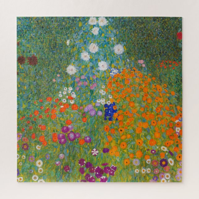 Puzzle Gustav Klimt - Jardin des fleurs (Vertical)