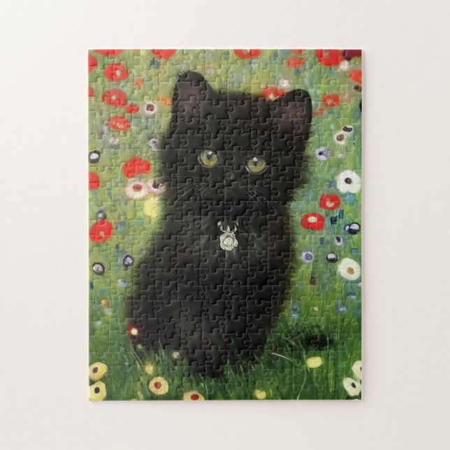 Puzzle Gustav Klimt Kitten (Vertical)