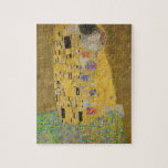 Puzzle Gustav Klimt "Le Baiser"<br><div class="desc">Chef-d'oeuvre de Gustav Klimt : "The Kiss". "The Kiss", créé par le peintre autrichien Gustav Klimt. Il est considéré comme son oeuvre la plus célèbre. Il le peignit entre 1907 et 1908, point culminant de sa "période d'or", lorsqu'il peignit un certain nombre d'oeuvres utilisant la feuille d'or. L'Autriche considère le...</div>