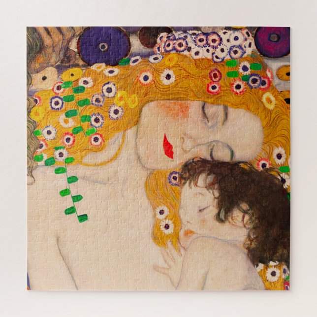 Puzzle Gustav Klimt - Mère et Enfant (Vertical)