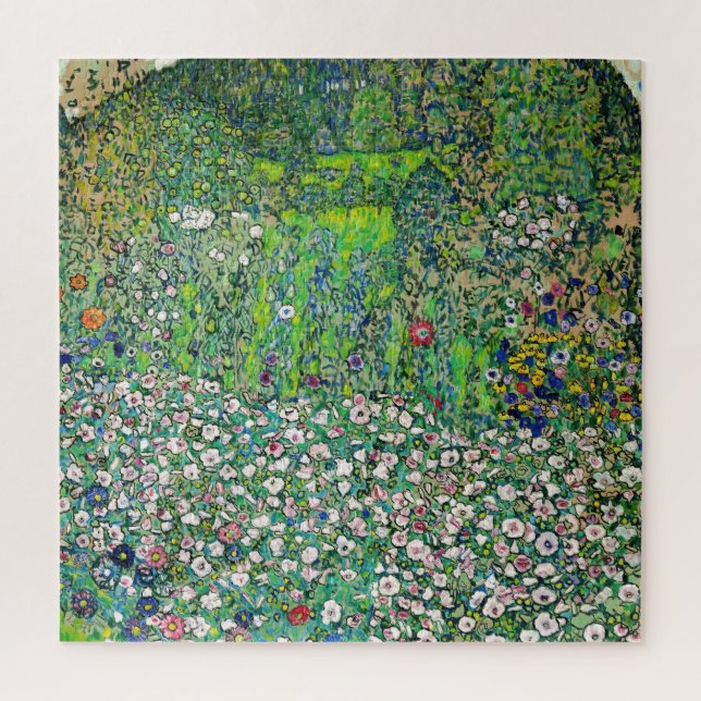 Puzzle Gustav Klimt - Paysage horticole et sommet d'une c (Vertical)