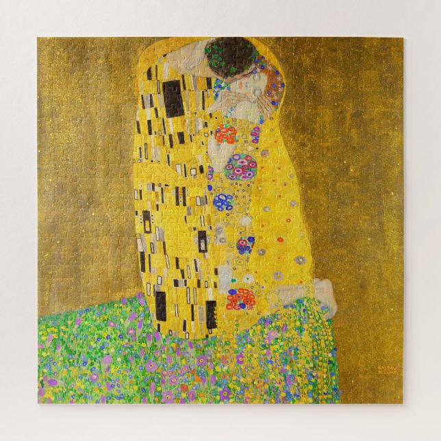 Puzzle Gustav Klimt The Kiss Fine Art (Vertical)