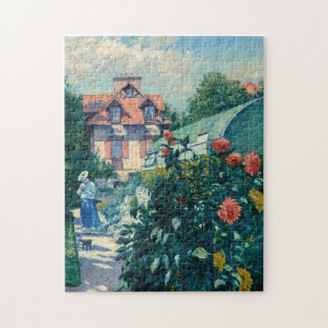 Puzzle Gustave Caillebotte - Dahlias, Garden (Vertical)