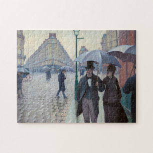 Puzzle Gustave Caillebotte - Rue de Paris ; Temps de plui